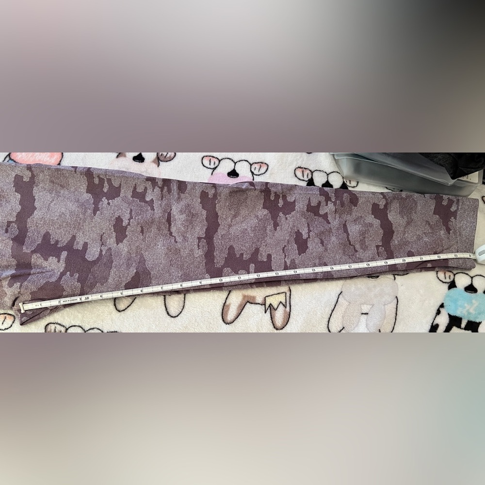 Purple Camouflage Women's Leggings - Picture 5 of 7